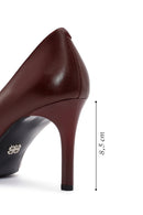 Women's Black Thin Heeled Leather Stiletto | Derimod