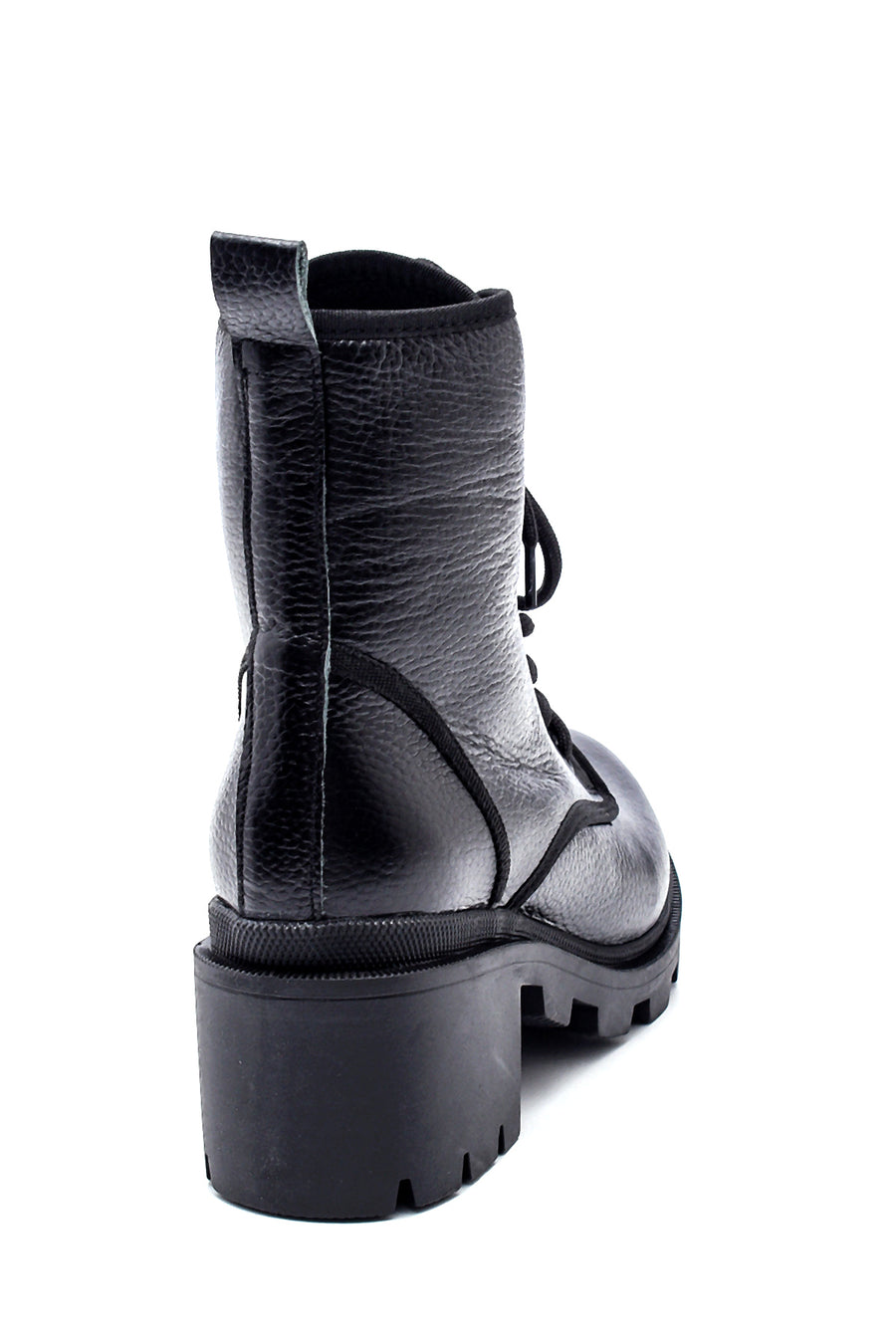 Women's Mid-Heel Leather Boots