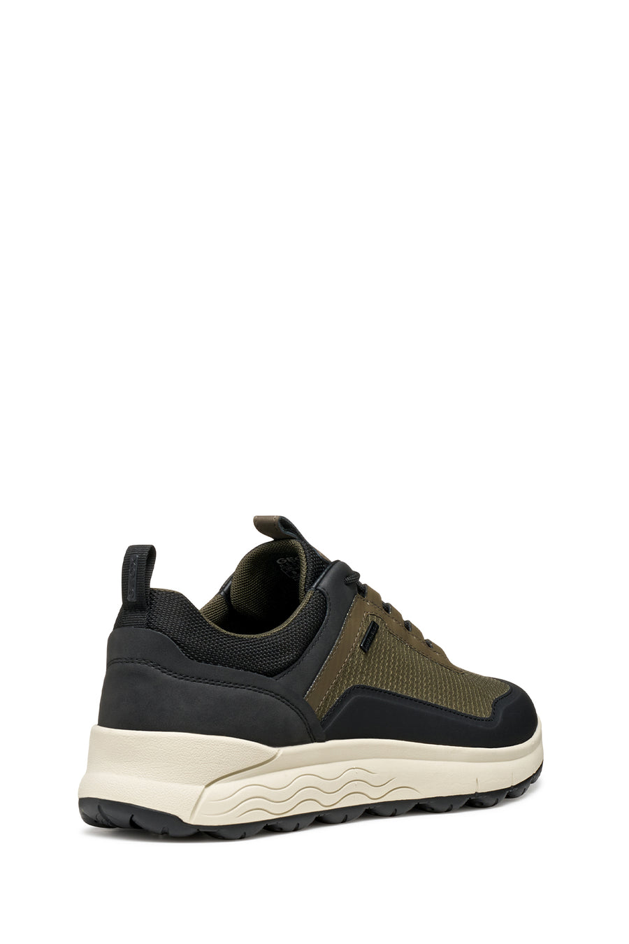 Geox Men Khaki U Spherica 4X4 B Abx A - Text+ Lace-Up Thick-Soled Fabric Sneaker