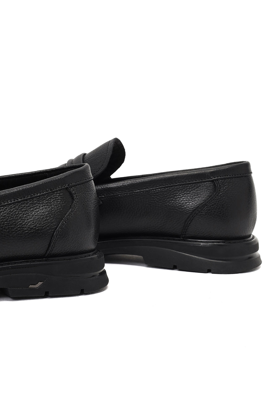Men's Black Leather Loafer