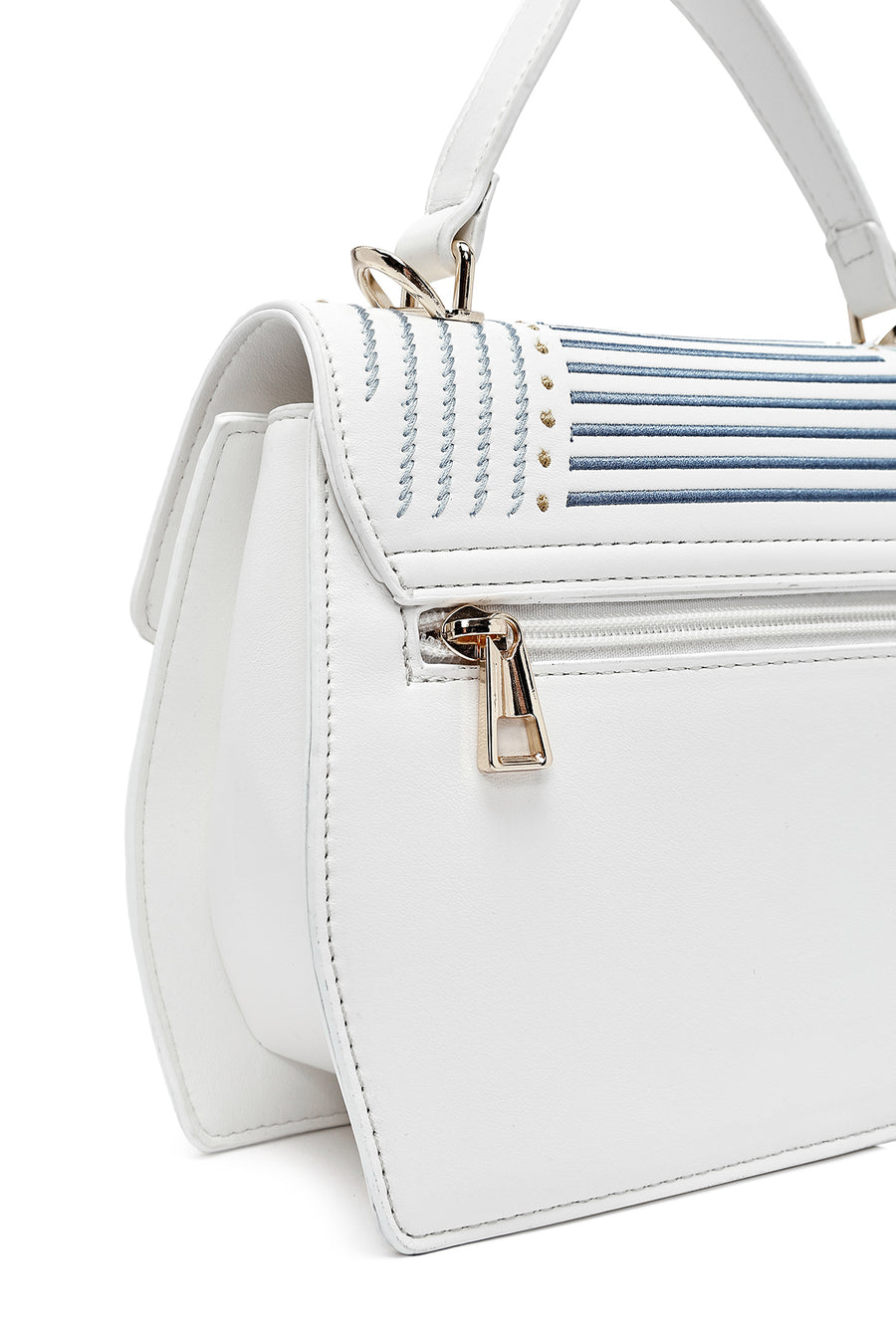 Women's Cream Printed Long Shoulder Bag