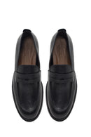 Derimod Black Male Black Leather Classic Loafer | Derimod