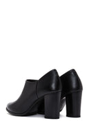 Women's Black Zippered Chunky Heel Boots | Derimod