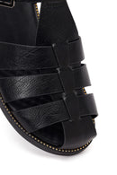 Women's Black Ankle Buckle Sandals | Derimod