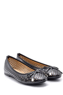 Women's Black Bow Ballerina Ballet | Derimod