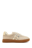 Kadın Bej Bağcıklı Sneaker | Derimod