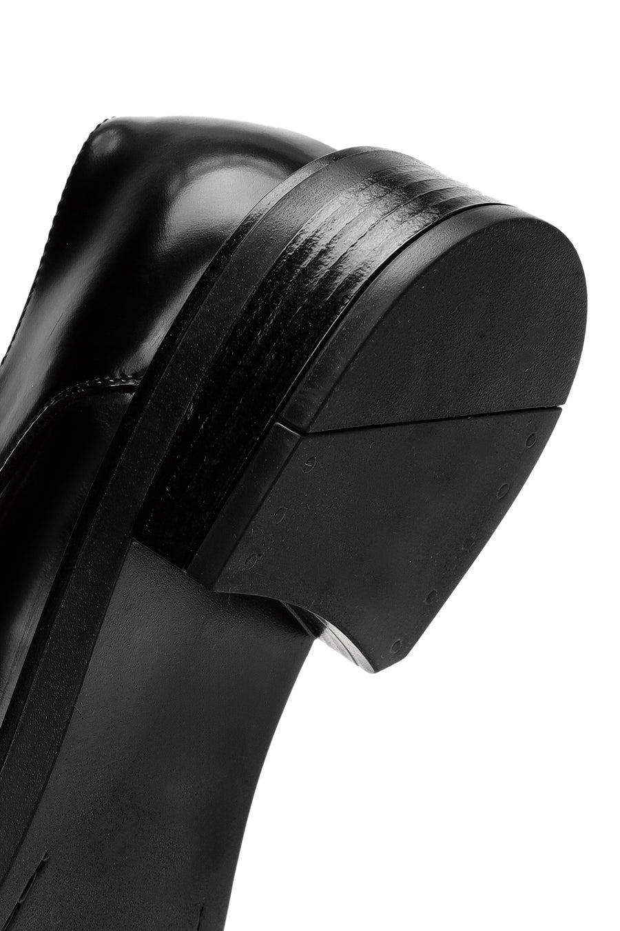 Women's Black Lace-up Leather Classic Shoe