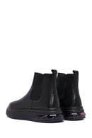Men's Black Thick Sole Leather Chelsea Boots | Derimod