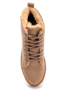 Women's Suede Fur Detailed Boots | Derimod