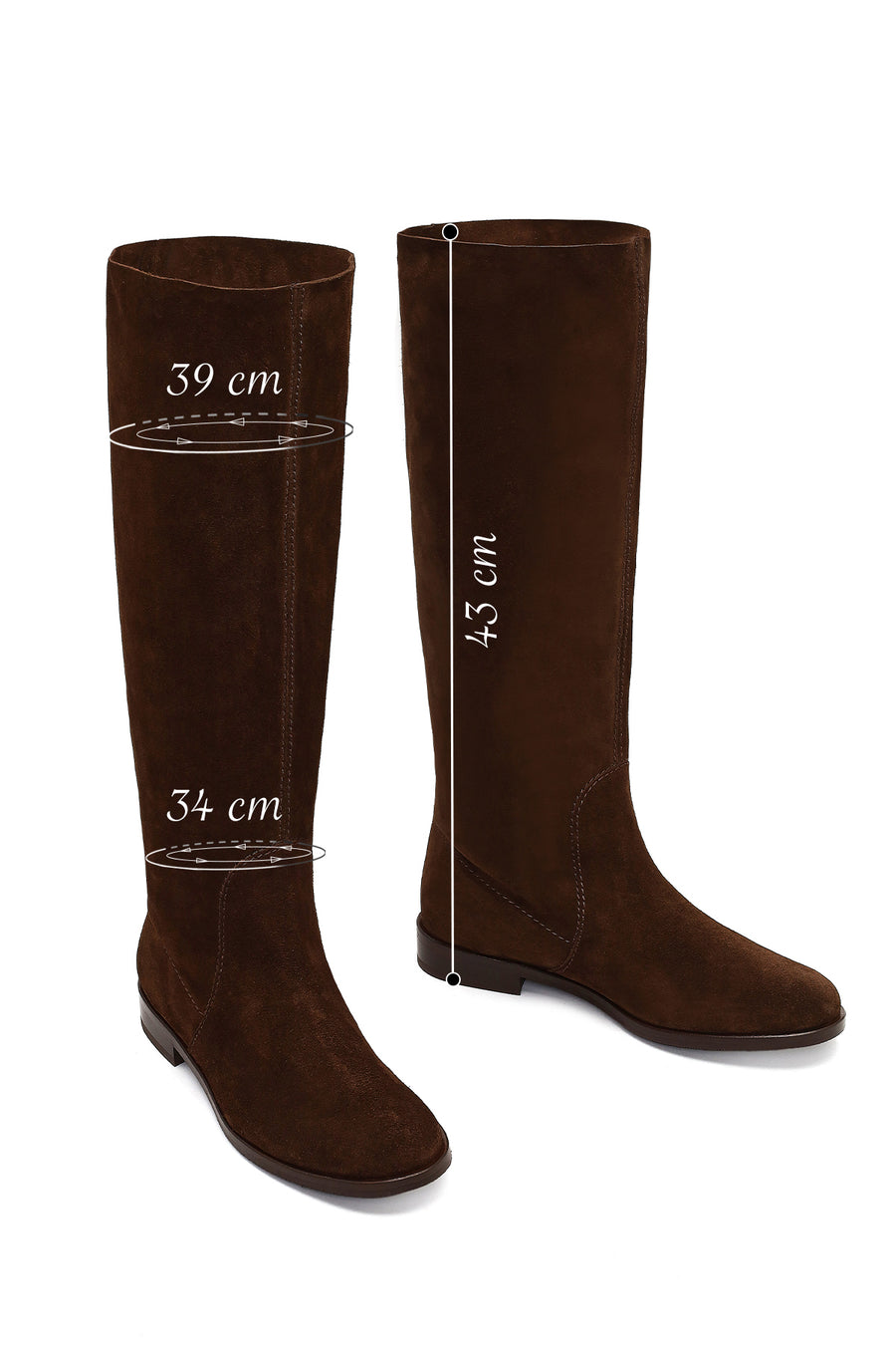 Women's Brown Suede Leather Boot