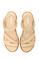 Women's Leather Comfort Sandals | Derimod