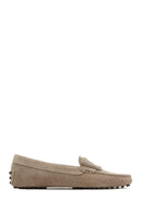 Women's Mink Suede Leather Loafer | Derimod