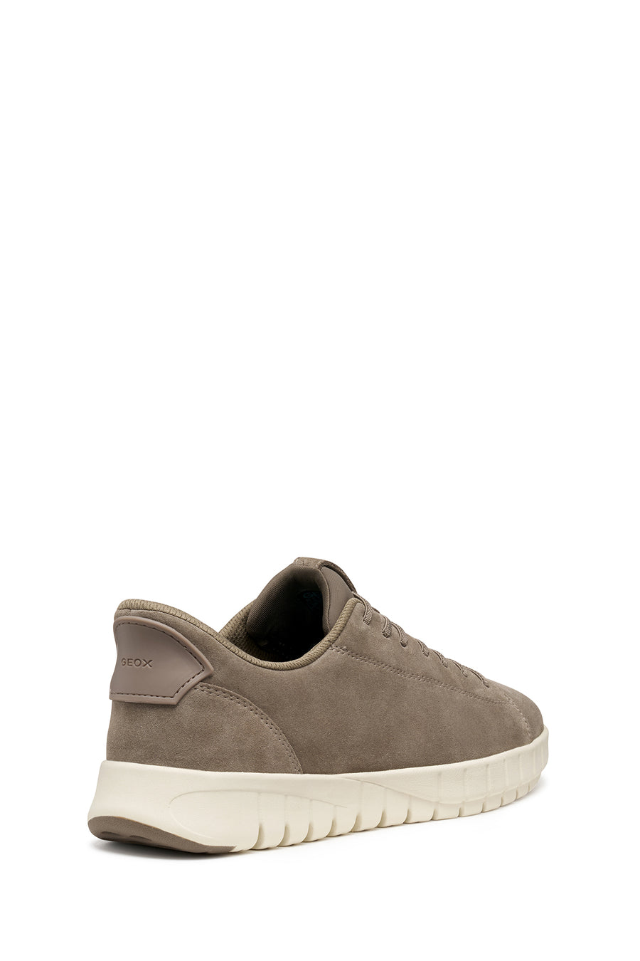 Geox Men Beige U Flextrıde Plus Lace-up Suede Leather Sneaker