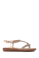 Woman Pink Stone Sandals | Derimod