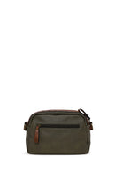 Woman Khaki Crossbody Bag with Long Strap | Derimod