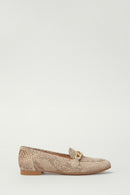 Women's Leather Ballerinas with Chain | Derimod