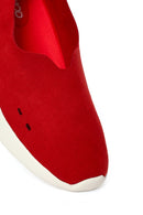 Women's Red Chunky Suede Shoes | Derimod
