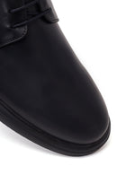 Male Black Lace-up Leather Casual Shoes | Derimod