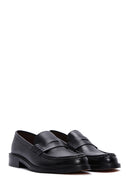 Men's Black Leather Classic Loafer | Derimod