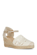 Geox Women's Mink Gelsa Ankle Strap Wedge Heel Espadrille | Derimod