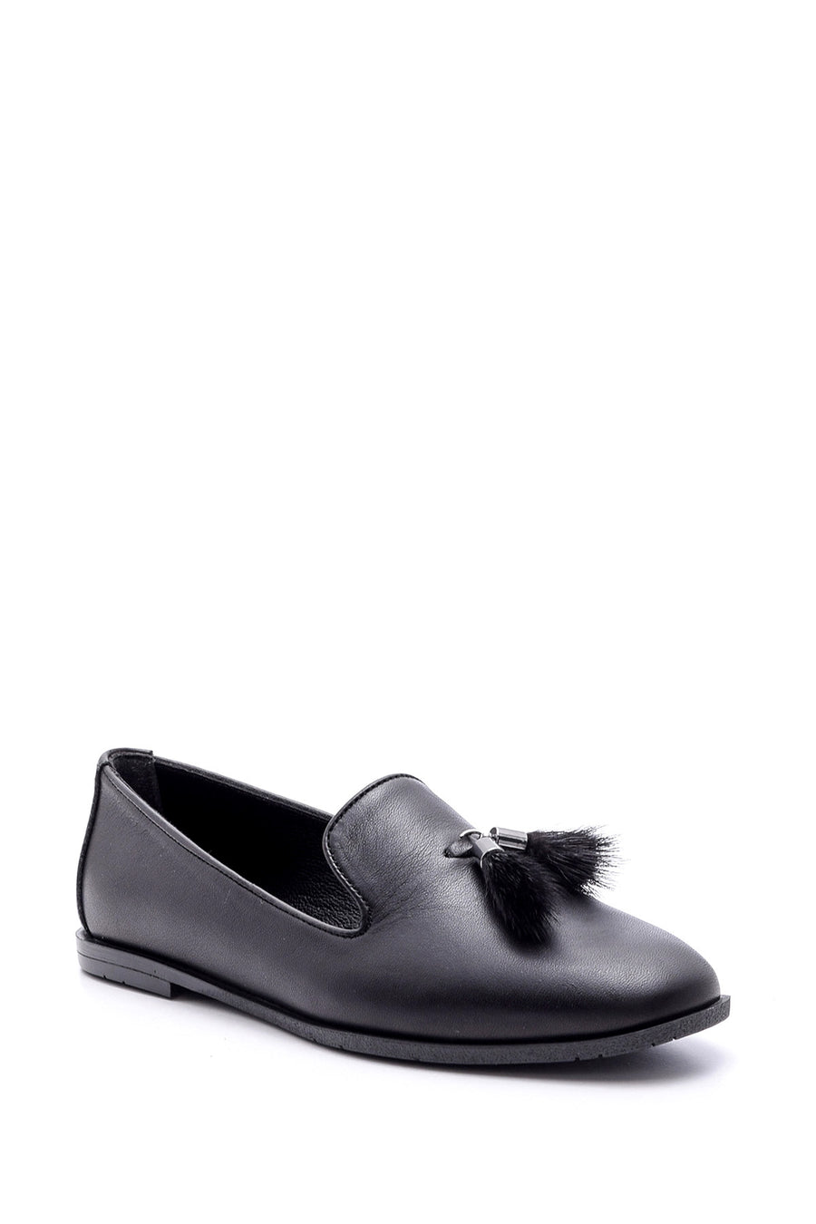 Women's Feather Detailed Leather Loafer
