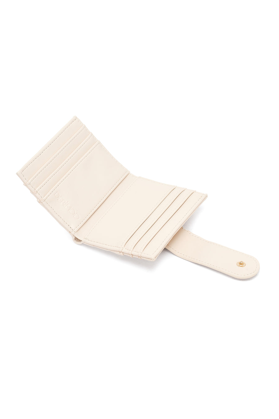 Woman Cream Quilted Card Holder