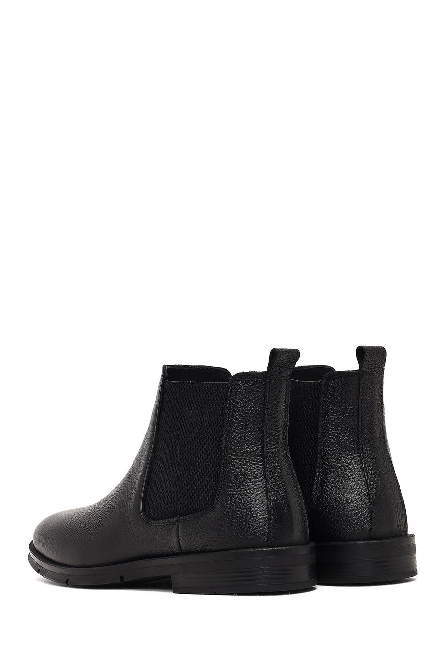 Men's Black Leather Chelsea Boot