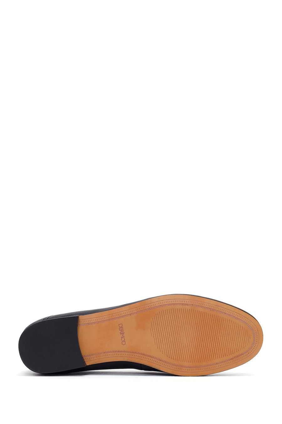 Women's Black Buckle Leather Loafer