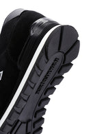 Hammer Jack Men's Black Peru Suede Leather Sneaker | Derimod