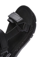 Camper Women's Black Oruga Up Thick Soled Sandals | Derimod