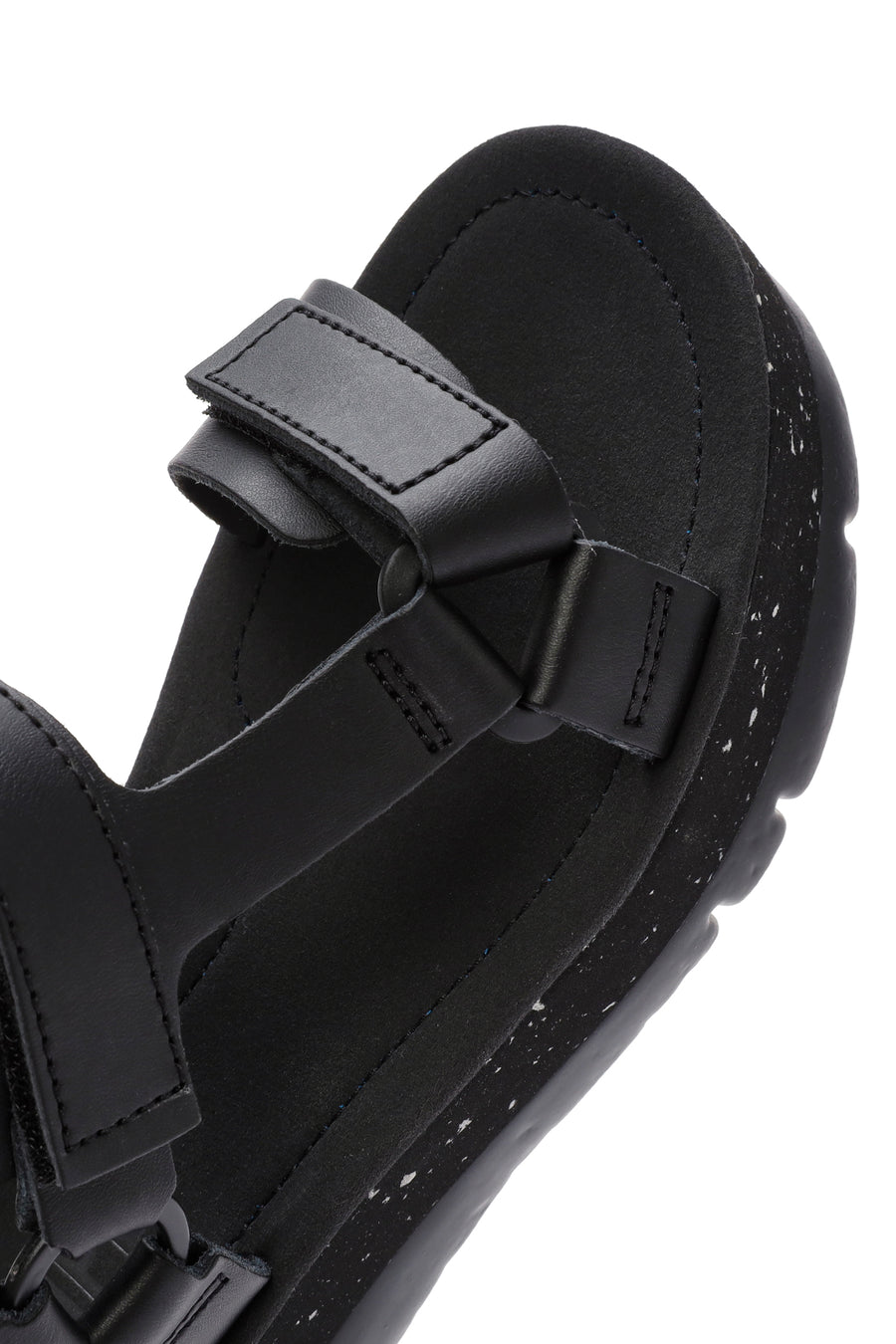 Camper Women's Black Oruga Up Thick Soled Sandals