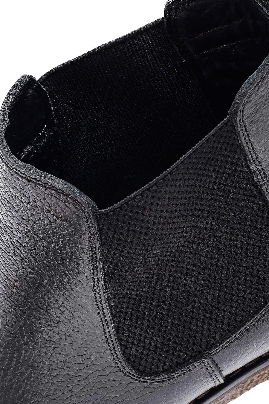 Male Black Leather Chelsea Boots