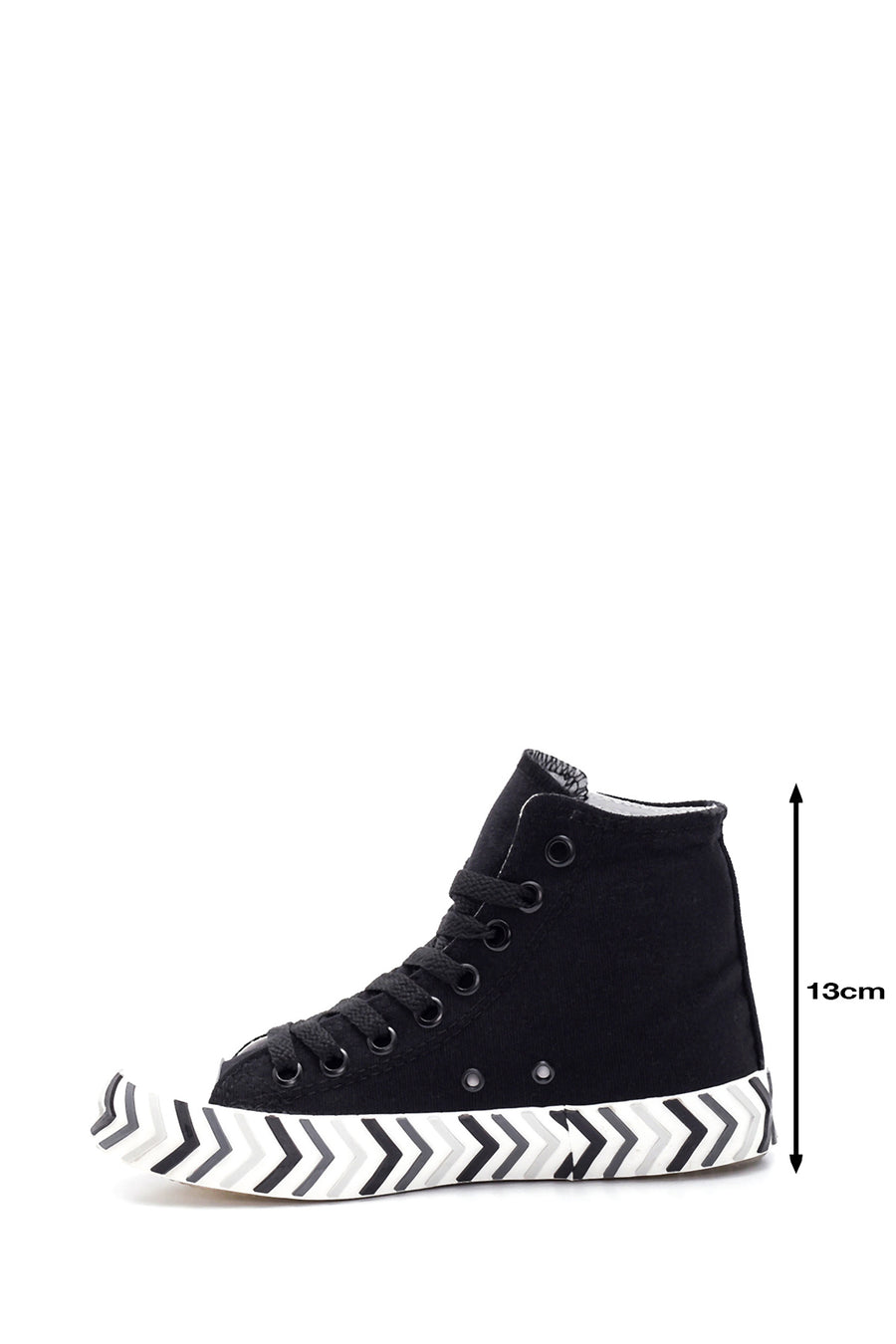 Women's Black High Top Sneaker