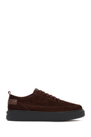 Men's Brown Lace-Up Chunky Sole Suede Leather Sneaker | Derimod