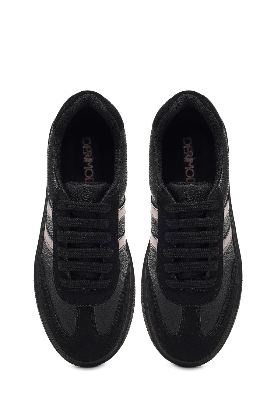 Kadın Siyah Bağcıklı Sneaker
