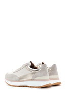 Women's Beige Lace-up Leather Sneaker | Derimod