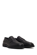 Erkek Siyah Deri Klasik Loafer | Derimod