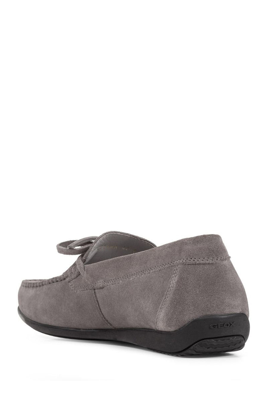 Geox Men's Gray U Ascanio Suede Leather Casual Loafer