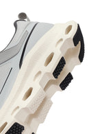 Men's Grey Lace-Up Thick-Sole Fabric Sneakers | Derimod