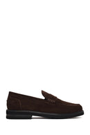 Erkek Kahverengi Süet Deri Casual Loafer | Derimod