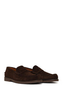 Erkek Kahverengi Süet Deri Casual Loafer | Derimod