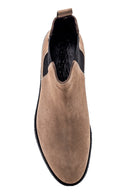 Men's Leather Suede Chelsea Boots | Derimod