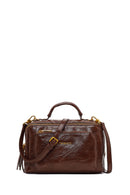 Woman Brown Long-Strap Crossbody Bag | Derimod