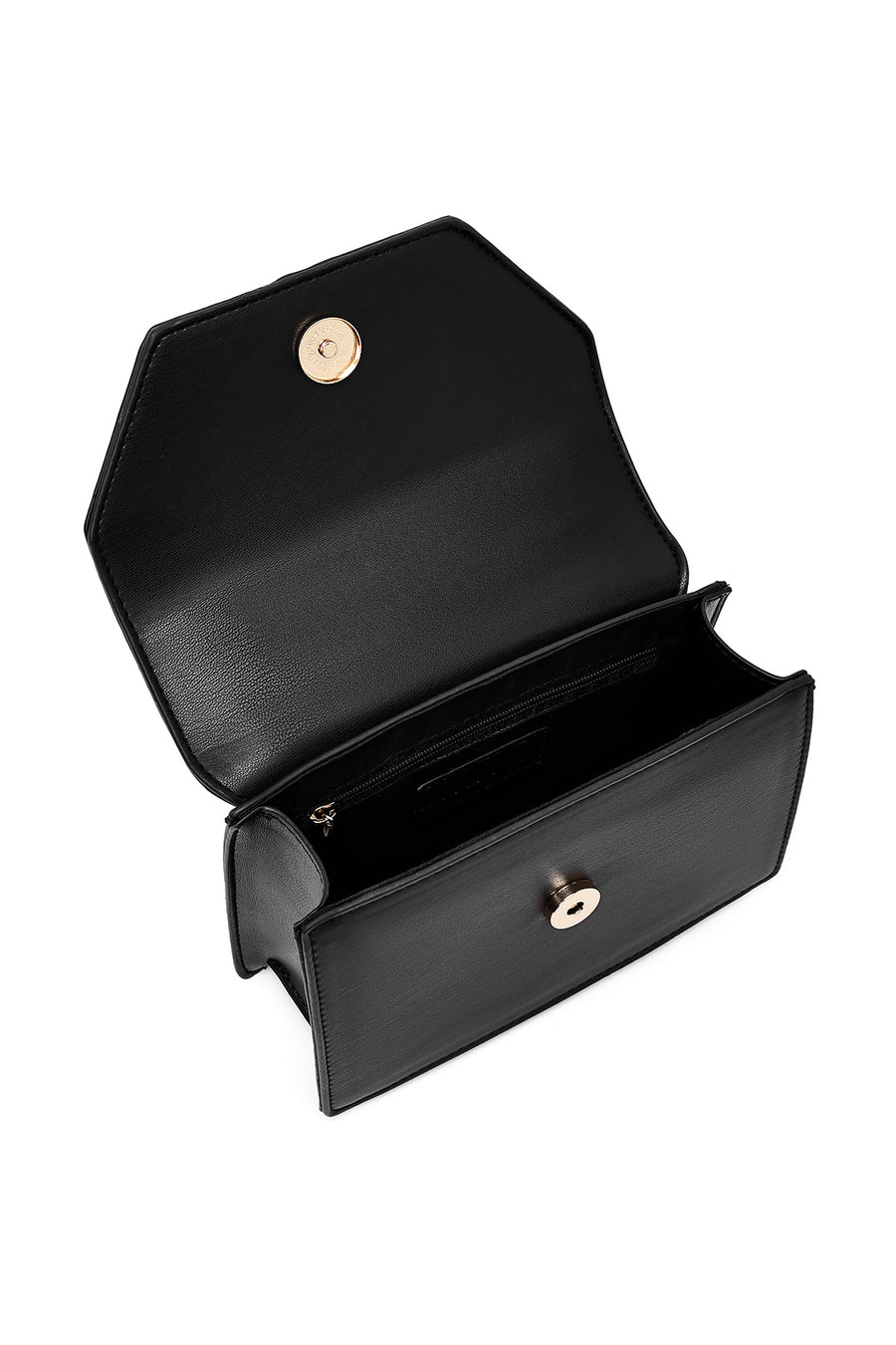 Women's Black Long Strap Mini Classic Handbag