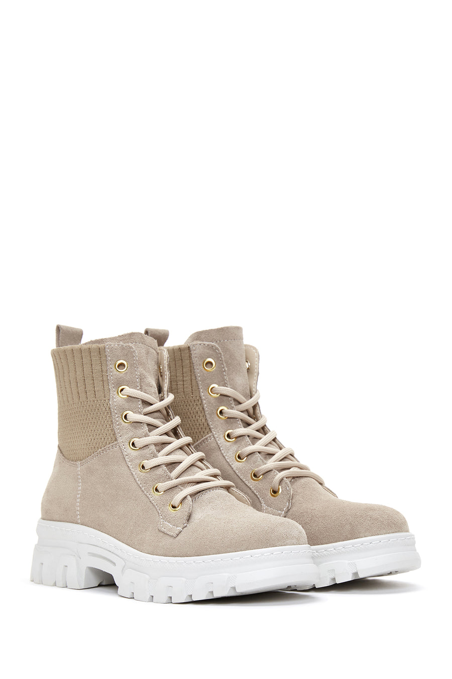 Women's Leather Lace-Up Boots