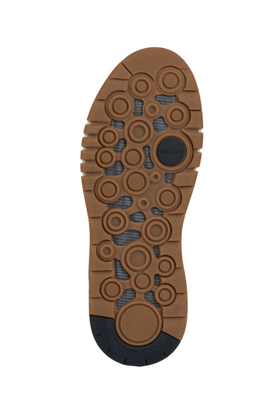 Geox Men's Brown Aerantis Lace-Up Nubuck Leather Boots