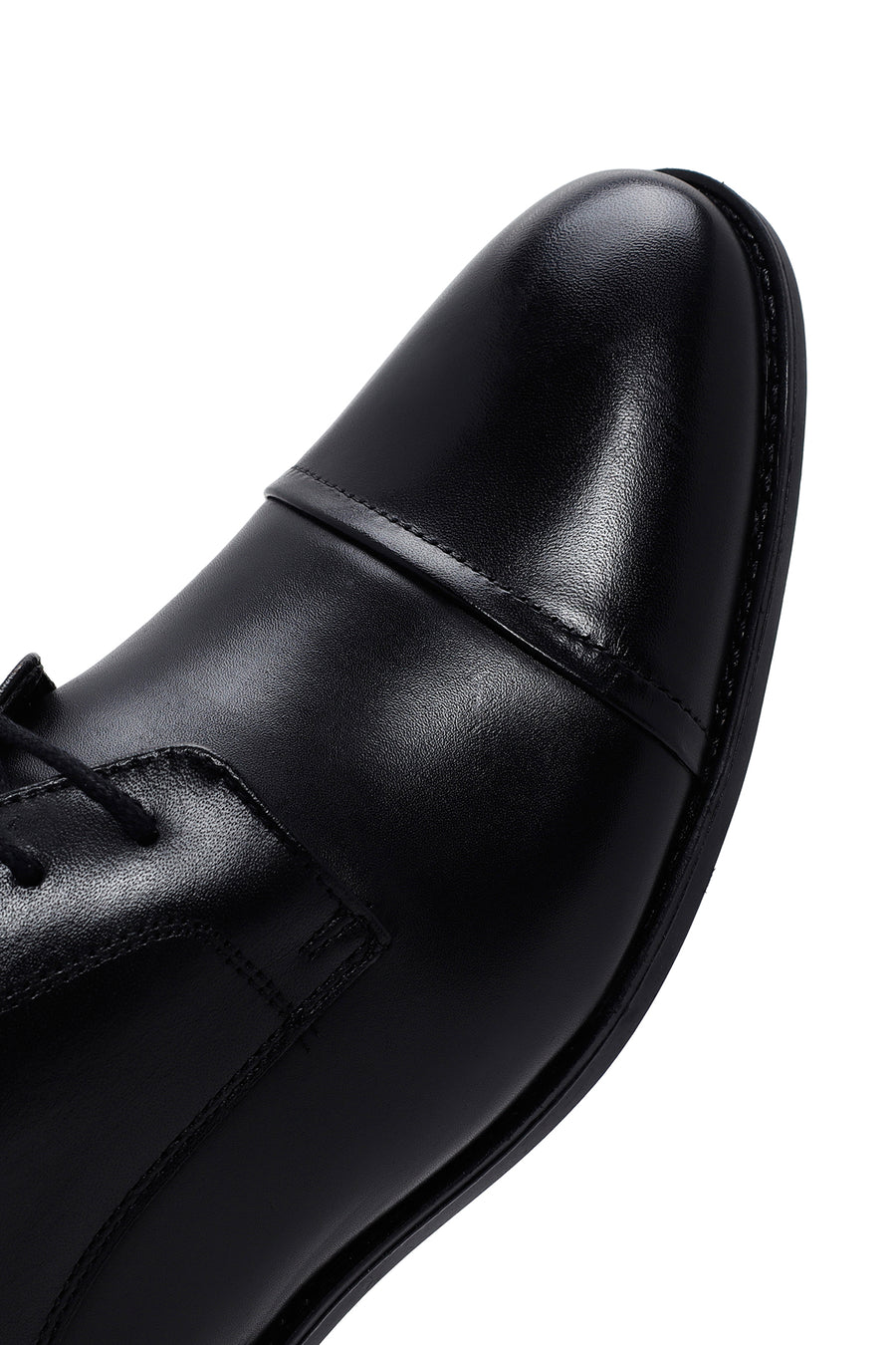 
Men's Black Lace-Up Leather Classic Shoes
