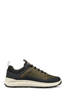 Geox Men Khaki U Spherica 4X4 B Abx A - Text+ Lace-Up Thick-Soled Fabric Sneaker | Derimod