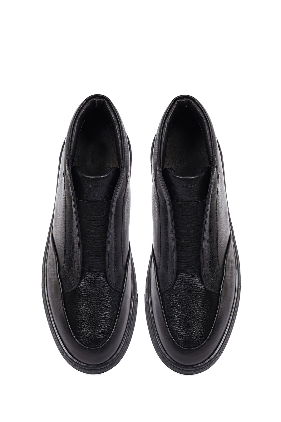 Men's Black Leather Sports Boots