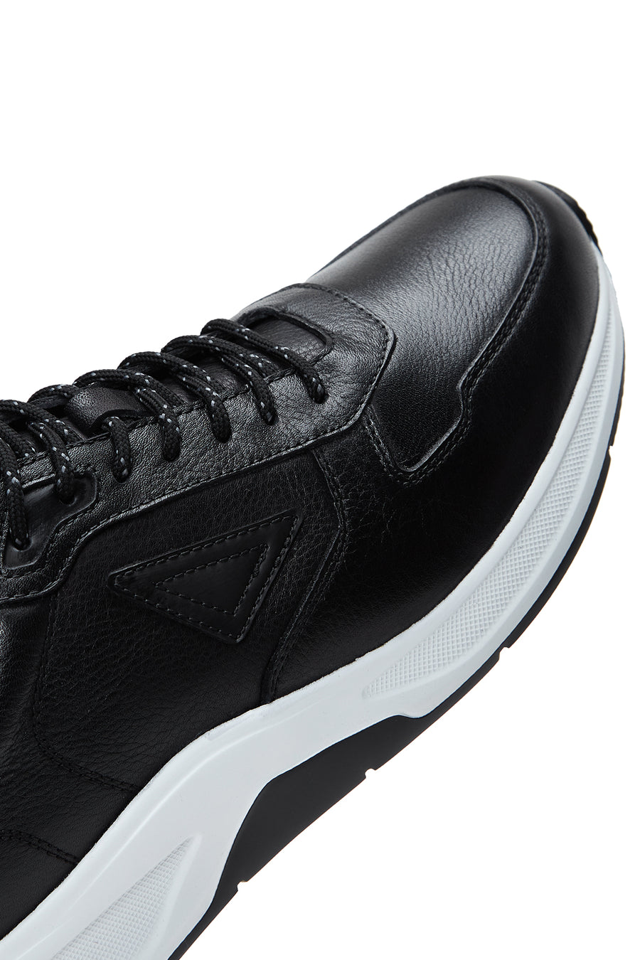 Erkek Siyah Deri Sneaker